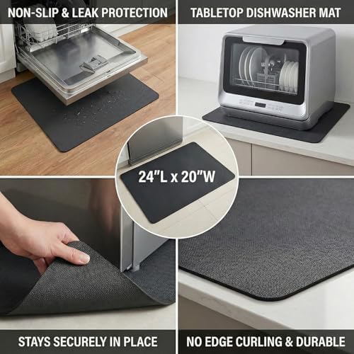 Customizable Dish Drying Mat: 24"Lx20"W Trimmable Quick Dry Pad - Image 5