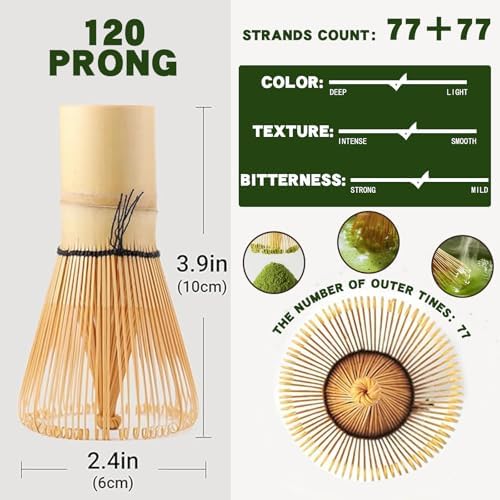 Matcha Whisk, Handcrafted Bamboo Whisk - Image 2