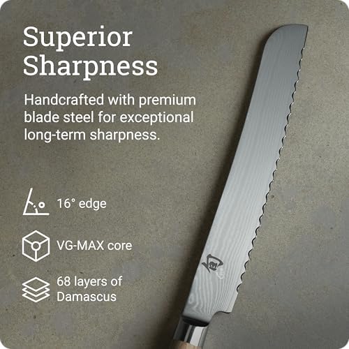 Shun Classic Blonde 9" Bread Knife - Image 3