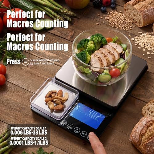 Dual Platform Kitchen Scale, Digital Food Scale - Image 3