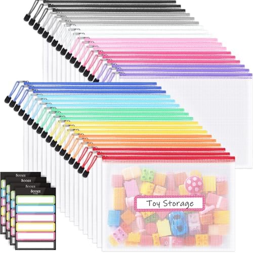 Sooez 36 Pack Mesh Zipper Pouch by Sooez