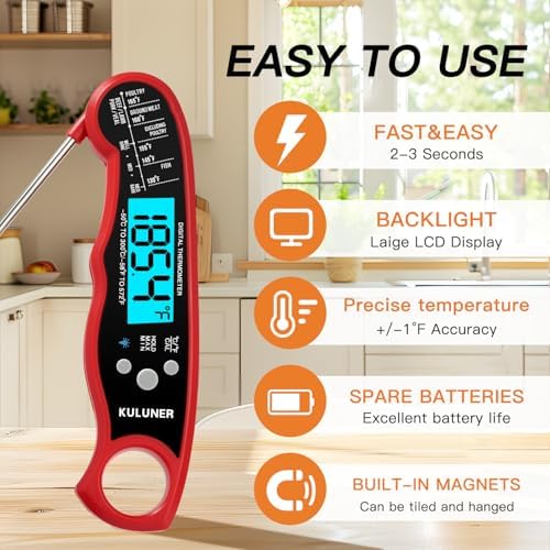 KULUNER Digital Instant Read Meat Thermometer - Image 2