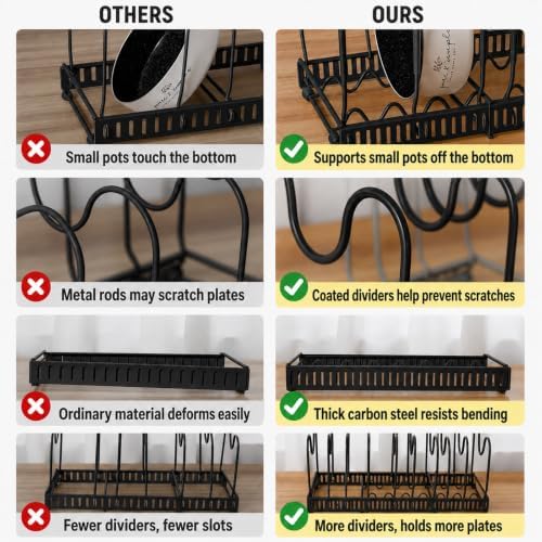 Pots and Pans Organizer Rack, Expandable Holder - Image 5