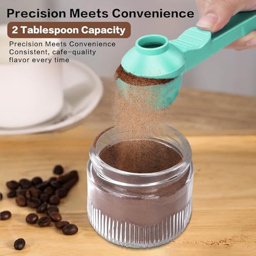 2 Tbsp Coffee Scoop with Built-in Funnel, Mess-Free Ground Coffee - Image 4