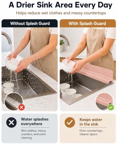 23'' Silicone Sink Splash Guard - Image 3