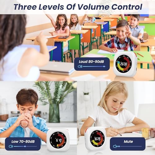 Visual Timer for Kids, Rechargeable 10-Hour Countdown/Up Timer - Image 5