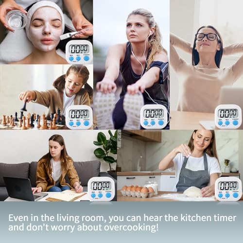 4 Pack Digital Kitchen Timer Magnetic Digital Timer - Image 7