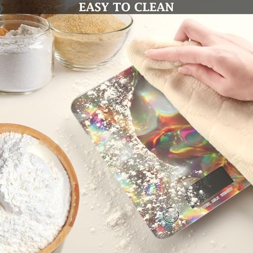 Gold Iridescent Food Kitchen Scale Digital Weight Grams and Ounces Smart - Image 6