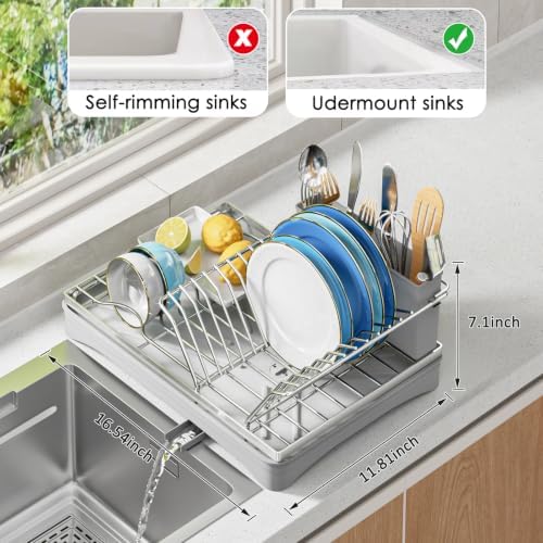 ANTOPY Dish Drying Rack Stainless Steel Dish Rack - Image 2