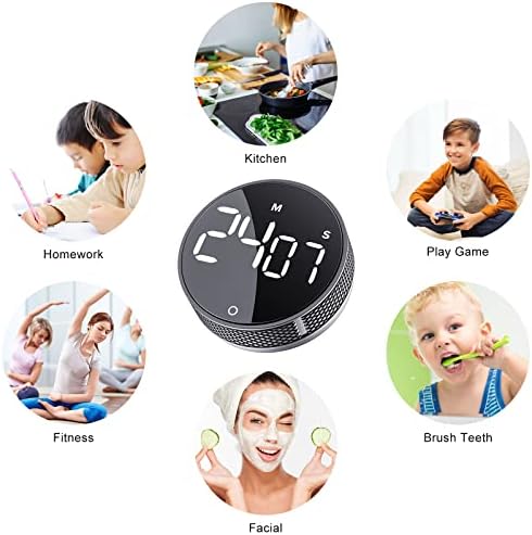 AVINIA Digital Kitchen Timers, Visual timers Large LED Display Magnetic - Image 6