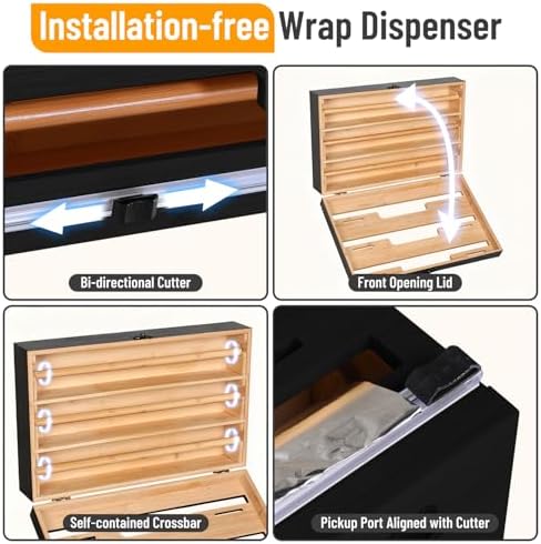 Allinside Magnetic Plastic Wrap Dispenser - Image 6