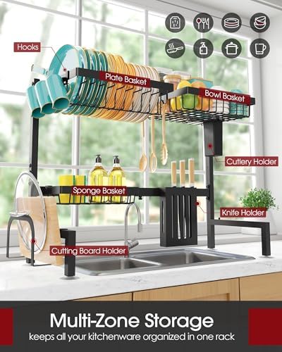 Sakugi Over The Sink Dish Drying Rack - Image 2
