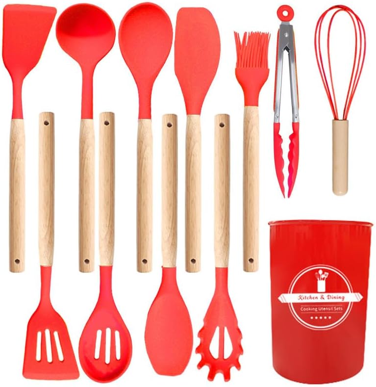 11 Piece Silicone Kitchen Utensil Set by Unknown