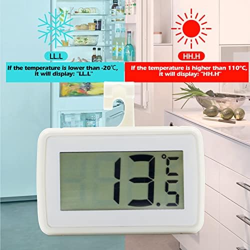 6 Pack Digital Refrigerator Thermometer, Waterproof Freezer Room Thermometer - Image 5