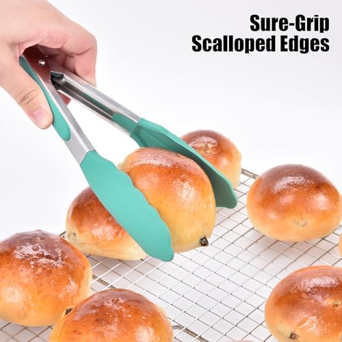 Doosu Kitchen Tongs with Silicone Tips - Image 6