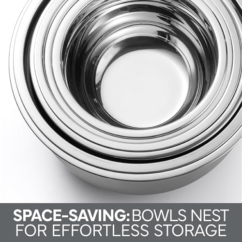 COOK WITH COLOR Stainless Steel Mixing Bowls Set with Lids - Image 5