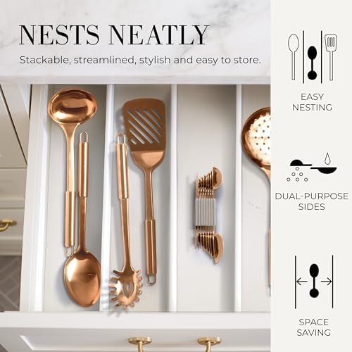 Styled Settings Copper Measuring Spoons Set - Image 6