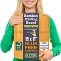 Bamboo Cutting Board – 15 Inch Wood Cutting Boards by GreenerChef