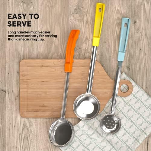 Portion Control Serving Spoons, 8 Piece Set Stainless Steel Measuring Cups - Image 7