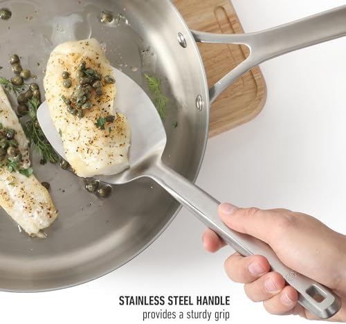 Calphalon Prime Solid Turner, 13-Inch Stainless Steel Solid Spatula, Heat - Image 5
