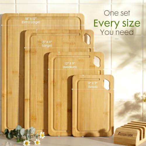 Astercook Nature Bamboo Cutting Boards - Image 2