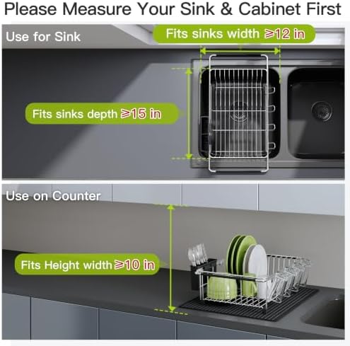 JASIWAY in Sink Dish Drying Rack - Image 5