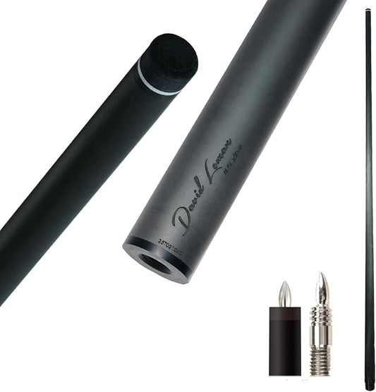 29.13" /Radial Wavy 3/8-10 3/8-11 3/8-14 Uni-Loc 5/16-18 Carbon Pool Cue Single Shaft, Low Deflection Technology, Ultra-Smooth, pro Taper, Easy to Control