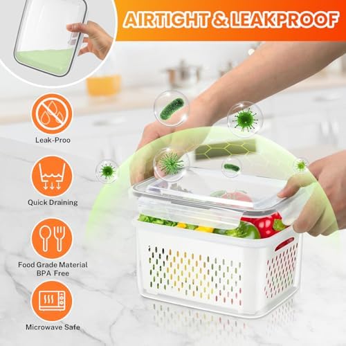 8 Pieces Fruit Storage Containers - Image 6