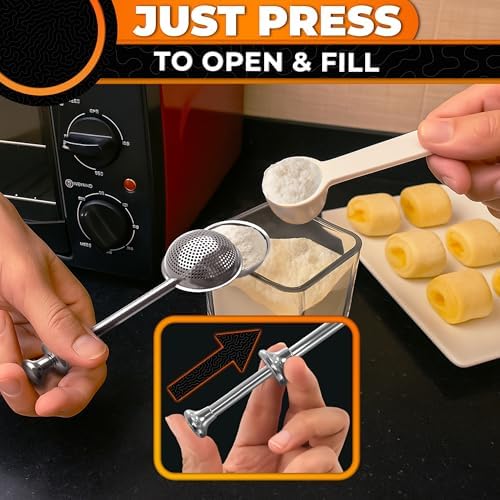 Stainless Steel Flour Duster for Bread Baking, Spring Handle - Image 5