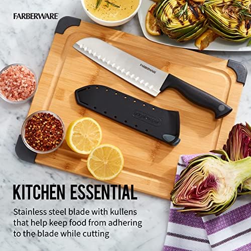 Farberware EdgeKeeper 7-Inch Santoku Knife - Image 6