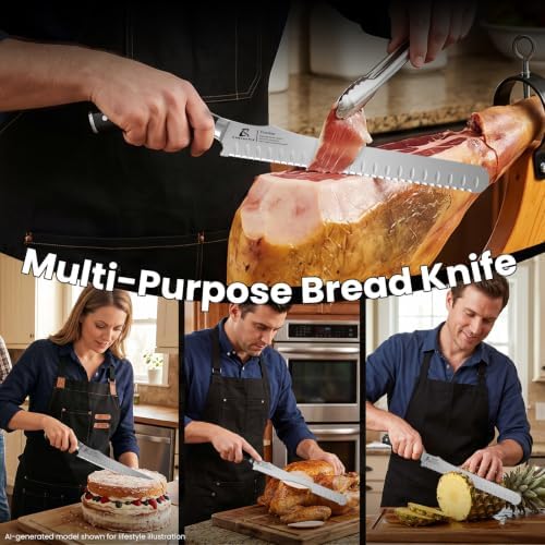 CoquusAid Resharpenable Bread Knife - Image 7
