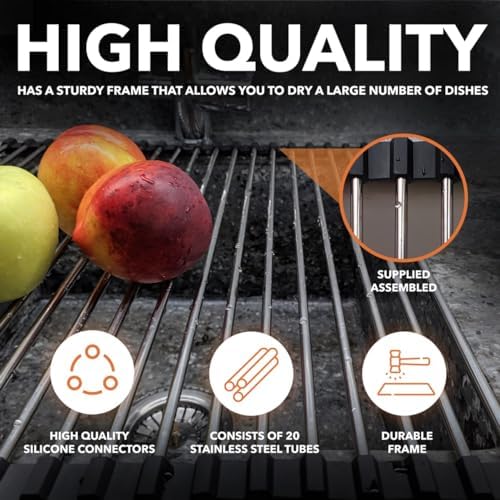 Roll-Up Dish Drying Rack 21" x 16" - Image 4