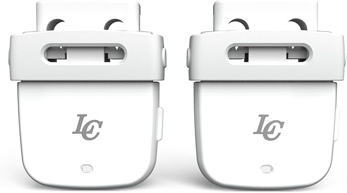 LC LaceClips Smart Activity Tracker - Shoe-Mounted Step Counter for Walking & Sports Performance Monitor - Track 25+ Activities, Jumps & Calories with App - No Subscription Required (White)