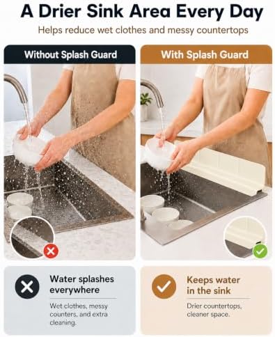 23'' Silicone Sink Splash Guard - Image 3