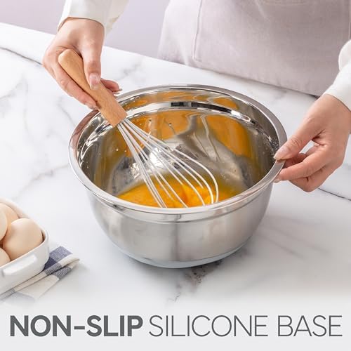 COOK WITH COLOR Stainless Steel Mixing Bowls Set with Lids - Image 3