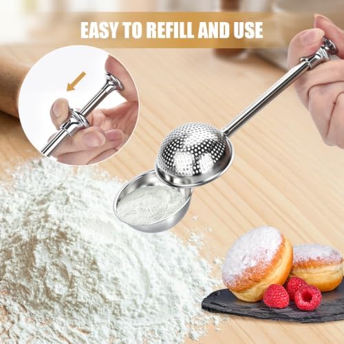 2PCS Flour Duster for Bread Baking, Premium Bake Sifter Ball - Image 5