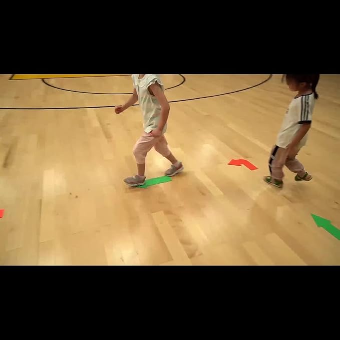 12pcs Colorful Star Arrow Spot Marker Non-Slip Directional Carpet Marker for Training Agility, Kids Classroom Activity, Gym, Sport, Home (Arrow)