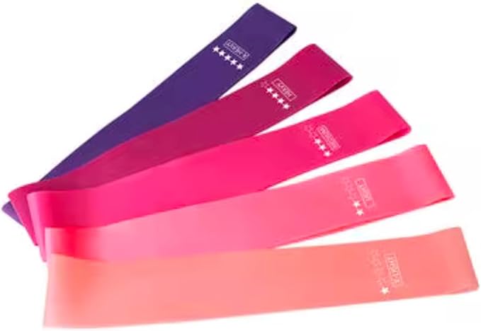 Resistance Bands Set for Women & Men – 5 Levels Latex Exercise Bands for Workout, Fitness, Home Gym, Yoga & Physical Therapy