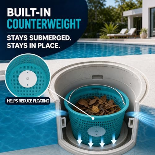 2-Pack 8 Inch Pool Skimmer Basket - Image 3