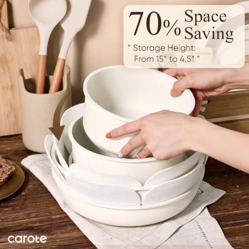 CAROTE Pots and Pans Set Non Stick, Detachable Handle Cookware - Image 4