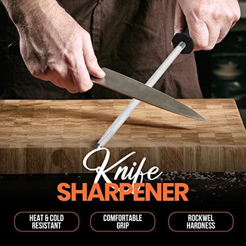 Utopia Kitchen Knife Sharpener Rod 12 Inch Honing Rod - Image 4