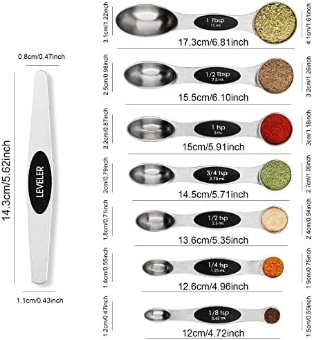 Magnetic Measuring Spoons Set - Image 2