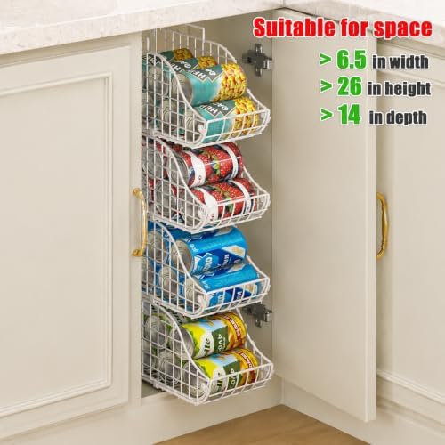 Sonyabecca 4-Pack Stackable Can Rack Organizer - Image 3