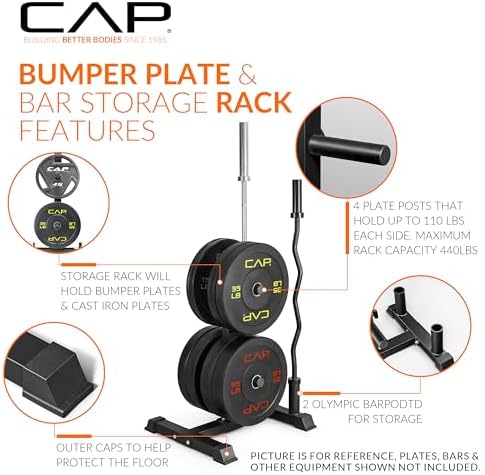 CAP Olympic Bumper Plate Tree Rack - Image 3