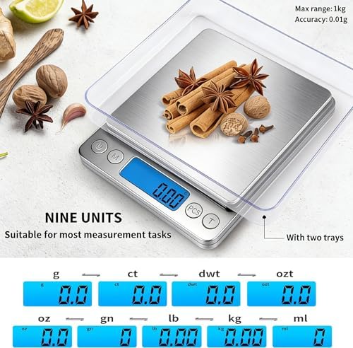 Digital Gram Scale 1000g/0.01g, Scale - Image 5