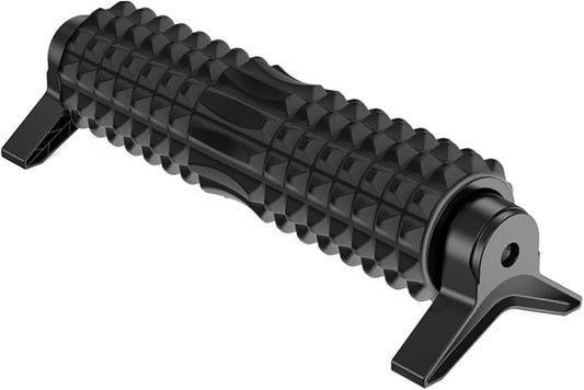 New Upgrade Bracket Foam Roller, 21 Inch Firm Deep Tissue Muscle Massager for Back Leg Pain & Sore Muscles (Black)
