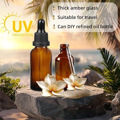 1oz Amber Glass Dropper Bottles - Image 6