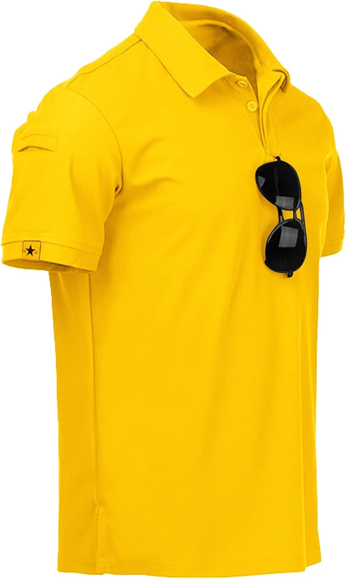 V VALANCH Mens Polo Shirts Short Sleeve Moisture Wicking Golf Polo Athletic Collared Shirt Tennis T-Shirt Tops
