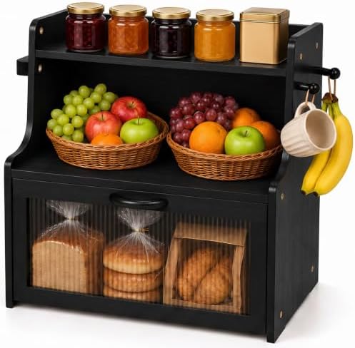 Bread Box for Kitchen Countertop Large Capacity by Unknown
