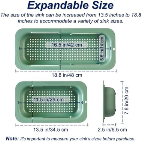 Extendable Sink Colander Strainer Basket - Image 2